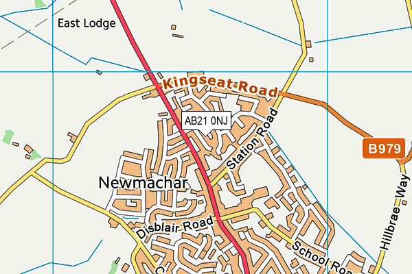 AB21 0NJ map - OS VectorMap District (Ordnance Survey) AB21 0NJ map - OS VectorMap District (Ordnance Survey)