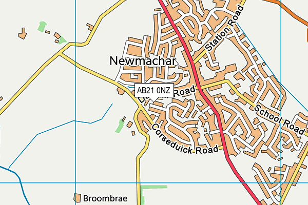 AB21 0NZ map - OS VectorMap District (Ordnance Survey) AB21 0NZ map - OS VectorMap District (Ordnance Survey)