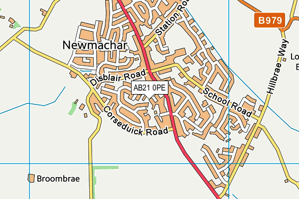 AB21 0PE map - OS VectorMap District (Ordnance Survey) AB21 0PE map - OS VectorMap District (Ordnance Survey)