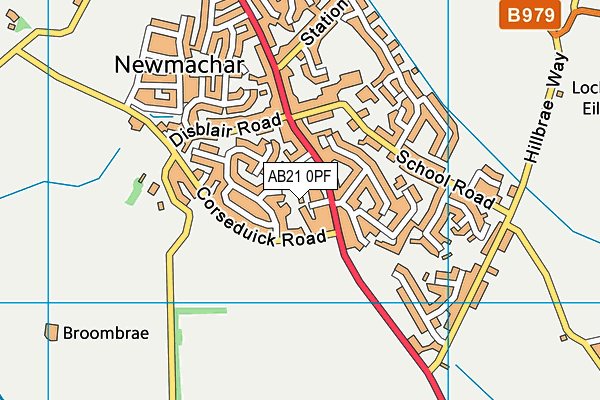 AB21 0PF map - OS VectorMap District (Ordnance Survey) AB21 0PF map - OS VectorMap District (Ordnance Survey)