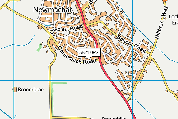 AB21 0PG map - OS VectorMap District (Ordnance Survey) AB21 0PG map - OS VectorMap District (Ordnance Survey)
