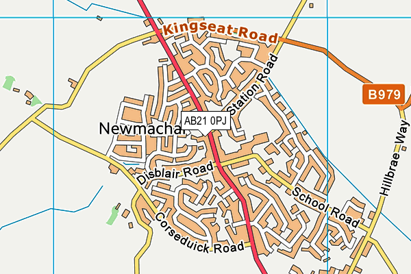 AB21 0PJ map - OS VectorMap District (Ordnance Survey) AB21 0PJ map - OS VectorMap District (Ordnance Survey)