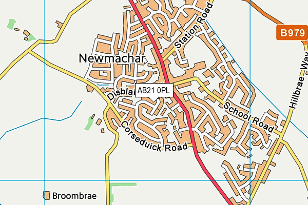 AB21 0PL map - OS VectorMap District (Ordnance Survey) AB21 0PL map - OS VectorMap District (Ordnance Survey)