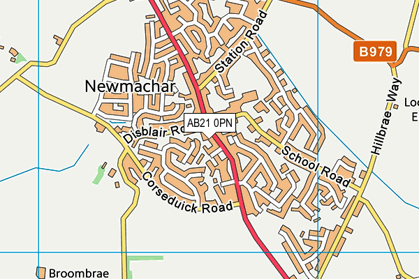 AB21 0PN map - OS VectorMap District (Ordnance Survey) AB21 0PN map - OS VectorMap District (Ordnance Survey)