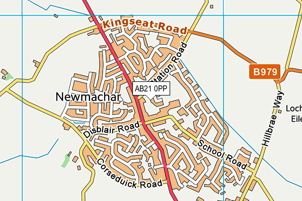 AB21 0PP map - OS VectorMap District (Ordnance Survey) AB21 0PP map - OS VectorMap District (Ordnance Survey)