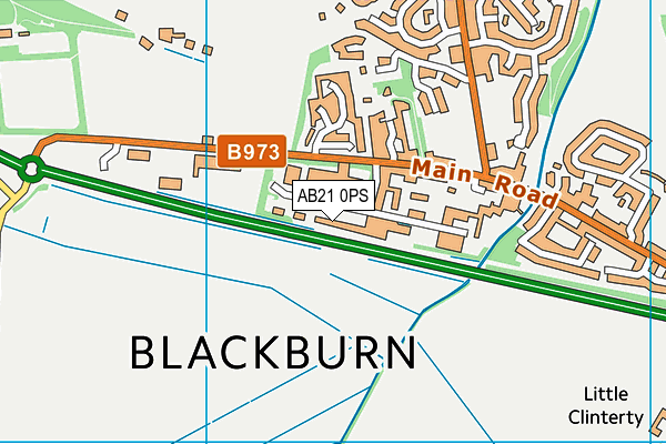 AB21 0PS map - OS VectorMap District (Ordnance Survey) AB21 0PS map - OS VectorMap District (Ordnance Survey)