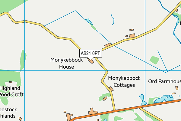 AB21 0PT map - OS VectorMap District (Ordnance Survey) AB21 0PT map - OS VectorMap District (Ordnance Survey)