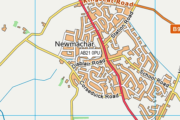 AB21 0PU map - OS VectorMap District (Ordnance Survey) AB21 0PU map - OS VectorMap District (Ordnance Survey)