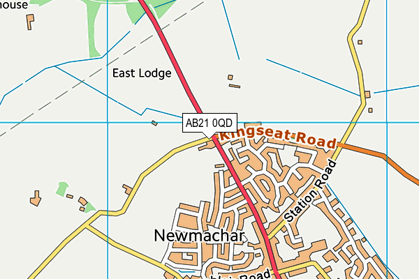 AB21 0QD map - OS VectorMap District (Ordnance Survey) AB21 0QD map - OS VectorMap District (Ordnance Survey)