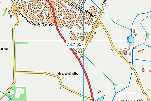 AB21 0QF map - OS VectorMap District (Ordnance Survey) AB21 0QF map - OS VectorMap District (Ordnance Survey)