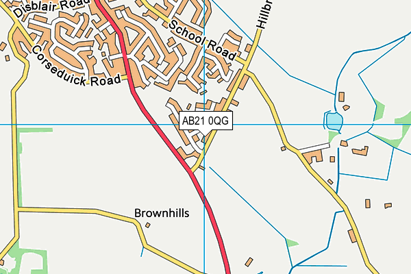 AB21 0QG map - OS VectorMap District (Ordnance Survey) AB21 0QG map - OS VectorMap District (Ordnance Survey)