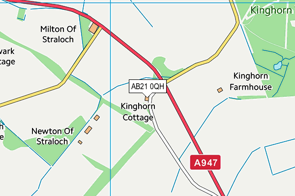 AB21 0QH map - OS VectorMap District (Ordnance Survey) AB21 0QH map - OS VectorMap District (Ordnance Survey)