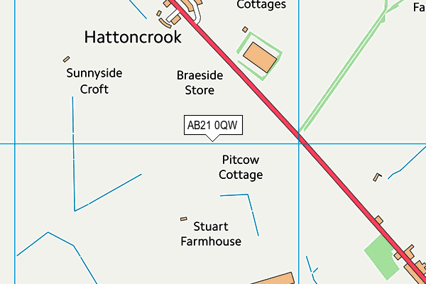 AB21 0QW map - OS VectorMap District (Ordnance Survey) AB21 0QW map - OS VectorMap District (Ordnance Survey)