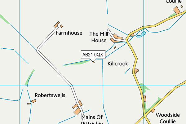 AB21 0QX map - OS VectorMap District (Ordnance Survey) AB21 0QX map - OS VectorMap District (Ordnance Survey)