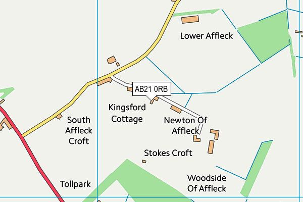 AB21 0RB map - OS VectorMap District (Ordnance Survey) AB21 0RB map - OS VectorMap District (Ordnance Survey)