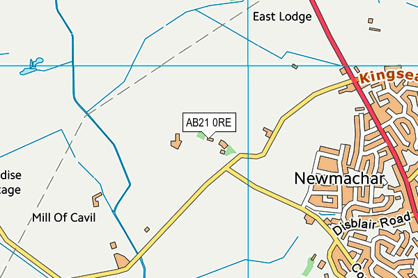 AB21 0RE map - OS VectorMap District (Ordnance Survey) AB21 0RE map - OS VectorMap District (Ordnance Survey)