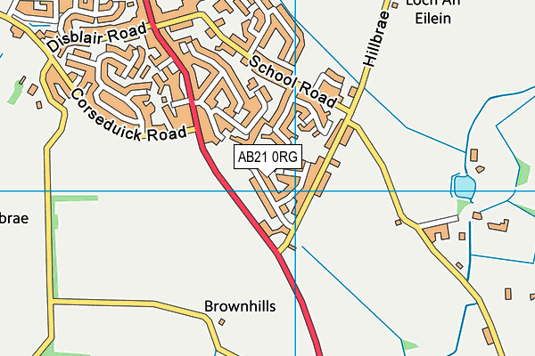 AB21 0RG map - OS VectorMap District (Ordnance Survey) AB21 0RG map - OS VectorMap District (Ordnance Survey)