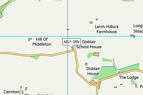 AB21 0RN map - OS VectorMap District (Ordnance Survey)