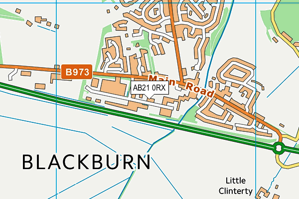 AB21 0RX map - OS VectorMap District (Ordnance Survey) AB21 0RX map - OS VectorMap District (Ordnance Survey)