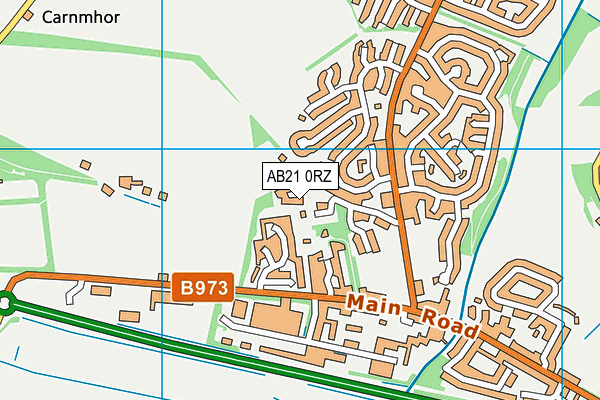 AB21 0RZ map - OS VectorMap District (Ordnance Survey) AB21 0RZ map - OS VectorMap District (Ordnance Survey)