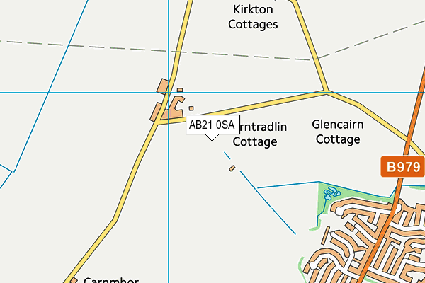 AB21 0SA map - OS VectorMap District (Ordnance Survey)