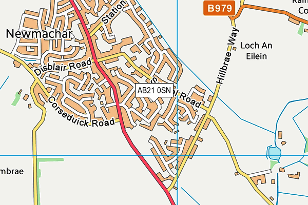 AB21 0SN map - OS VectorMap District (Ordnance Survey) AB21 0SN map - OS VectorMap District (Ordnance Survey)