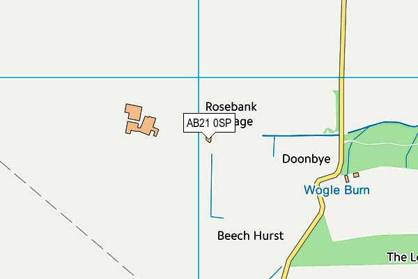 AB21 0SP map - OS VectorMap District (Ordnance Survey)