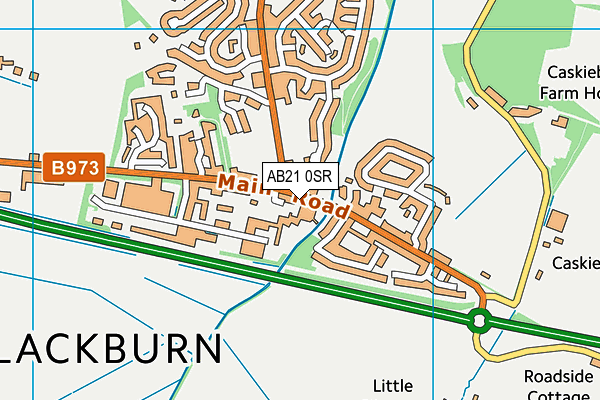 AB21 0SR map - OS VectorMap District (Ordnance Survey) AB21 0SR map - OS VectorMap District (Ordnance Survey)