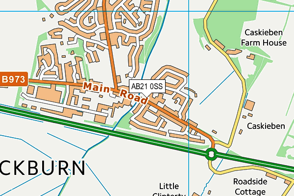AB21 0SS map - OS VectorMap District (Ordnance Survey) AB21 0SS map - OS VectorMap District (Ordnance Survey)