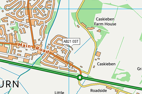 AB21 0ST map - OS VectorMap District (Ordnance Survey) AB21 0ST map - OS VectorMap District (Ordnance Survey)