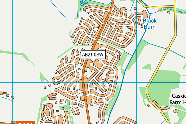 AB21 0SW map - OS VectorMap District (Ordnance Survey) AB21 0SW map - OS VectorMap District (Ordnance Survey)