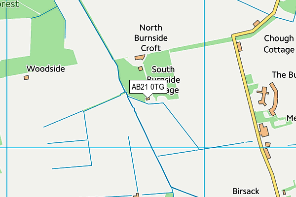 AB21 0TG map - OS VectorMap District (Ordnance Survey) AB21 0TG map - OS VectorMap District (Ordnance Survey)