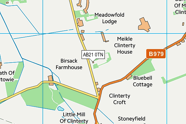 AB21 0TN map - OS VectorMap District (Ordnance Survey) AB21 0TN map - OS VectorMap District (Ordnance Survey)