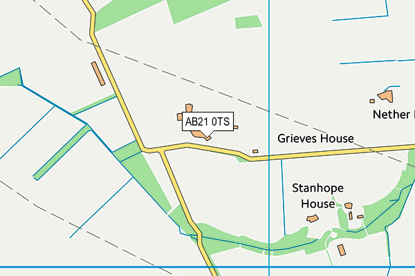 AB21 0TS map - OS VectorMap District (Ordnance Survey) AB21 0TS map - OS VectorMap District (Ordnance Survey)