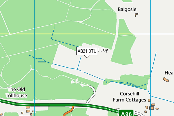 AB21 0TU map - OS VectorMap District (Ordnance Survey) AB21 0TU map - OS VectorMap District (Ordnance Survey)
