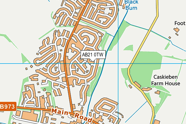 AB21 0TW map - OS VectorMap District (Ordnance Survey) AB21 0TW map - OS VectorMap District (Ordnance Survey)