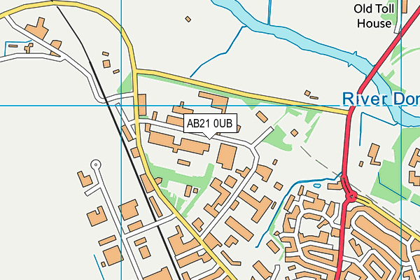 AB21 0UB map - OS VectorMap District (Ordnance Survey) AB21 0UB map - OS VectorMap District (Ordnance Survey)