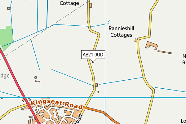 AB21 0UD map - OS VectorMap District (Ordnance Survey) AB21 0UD map - OS VectorMap District (Ordnance Survey)