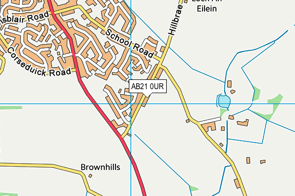 AB21 0UR map - OS VectorMap District (Ordnance Survey) AB21 0UR map - OS VectorMap District (Ordnance Survey)