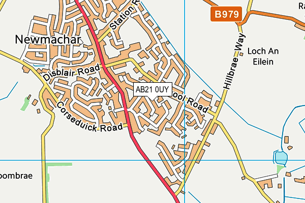 AB21 0UY map - OS VectorMap District (Ordnance Survey) AB21 0UY map - OS VectorMap District (Ordnance Survey)