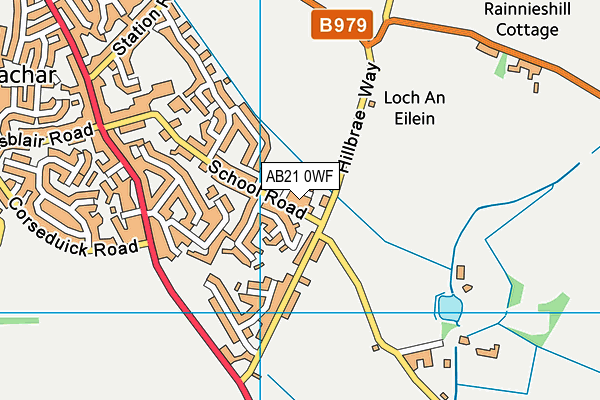 AB21 0WF map - OS VectorMap District (Ordnance Survey) AB21 0WF map - OS VectorMap District (Ordnance Survey)