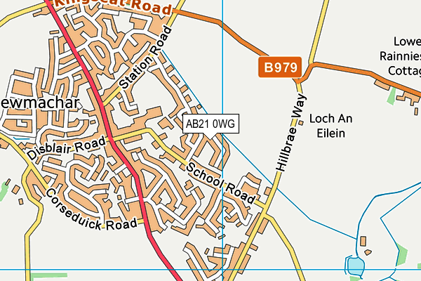 AB21 0WG map - OS VectorMap District (Ordnance Survey) AB21 0WG map - OS VectorMap District (Ordnance Survey)