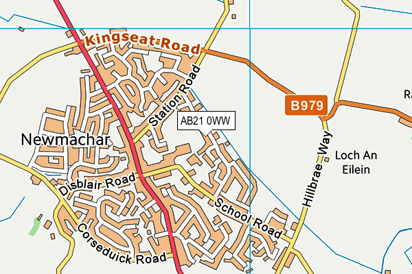 AB21 0WW map - OS VectorMap District (Ordnance Survey) AB21 0WW map - OS VectorMap District (Ordnance Survey)