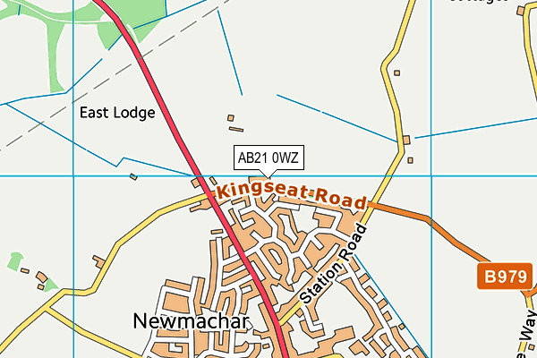 AB21 0WZ map - OS VectorMap District (Ordnance Survey) AB21 0WZ map - OS VectorMap District (Ordnance Survey)