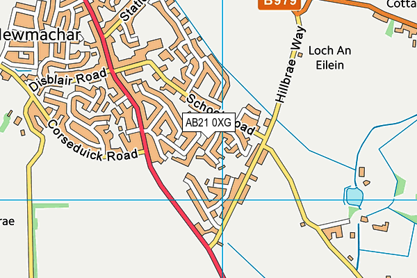 AB21 0XG map - OS VectorMap District (Ordnance Survey) AB21 0XG map - OS VectorMap District (Ordnance Survey)