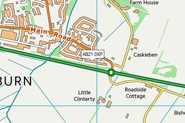 AB21 0XP map - OS VectorMap District (Ordnance Survey) AB21 0XP map - OS VectorMap District (Ordnance Survey)