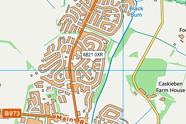 AB21 0XR map - OS VectorMap District (Ordnance Survey) AB21 0XR map - OS VectorMap District (Ordnance Survey)