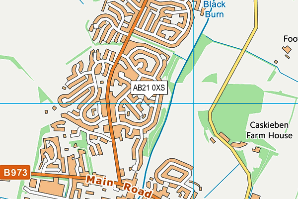 AB21 0XS map - OS VectorMap District (Ordnance Survey) AB21 0XS map - OS VectorMap District (Ordnance Survey)