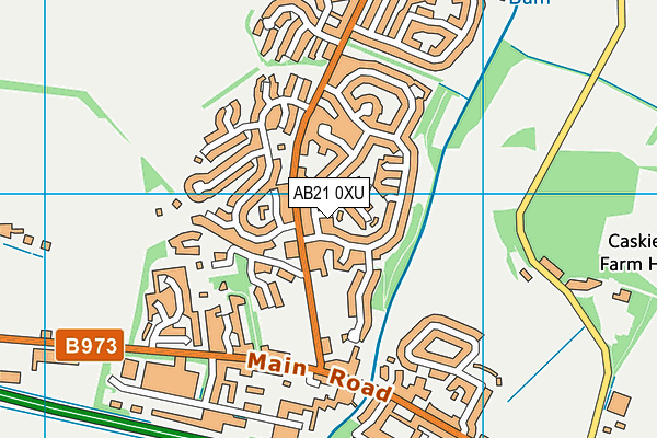 AB21 0XU map - OS VectorMap District (Ordnance Survey) AB21 0XU map - OS VectorMap District (Ordnance Survey)