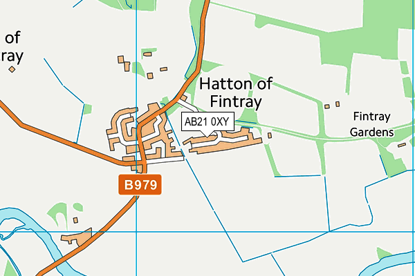 AB21 0XY map - OS VectorMap District (Ordnance Survey) AB21 0XY map - OS VectorMap District (Ordnance Survey)